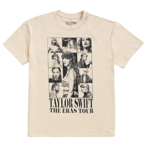 Taylor Swift Tops - Taylor Swift | The Eras Tour US Dates Beige T-Shirt